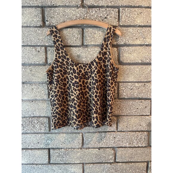 Abercrombie & Fitch Leopard Print Sleeveless Tank Top Medium - Picture 4 of 5